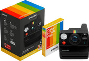 Instant Camera Bundle Dual Lens Autofocus Color Film 8 Photos Black