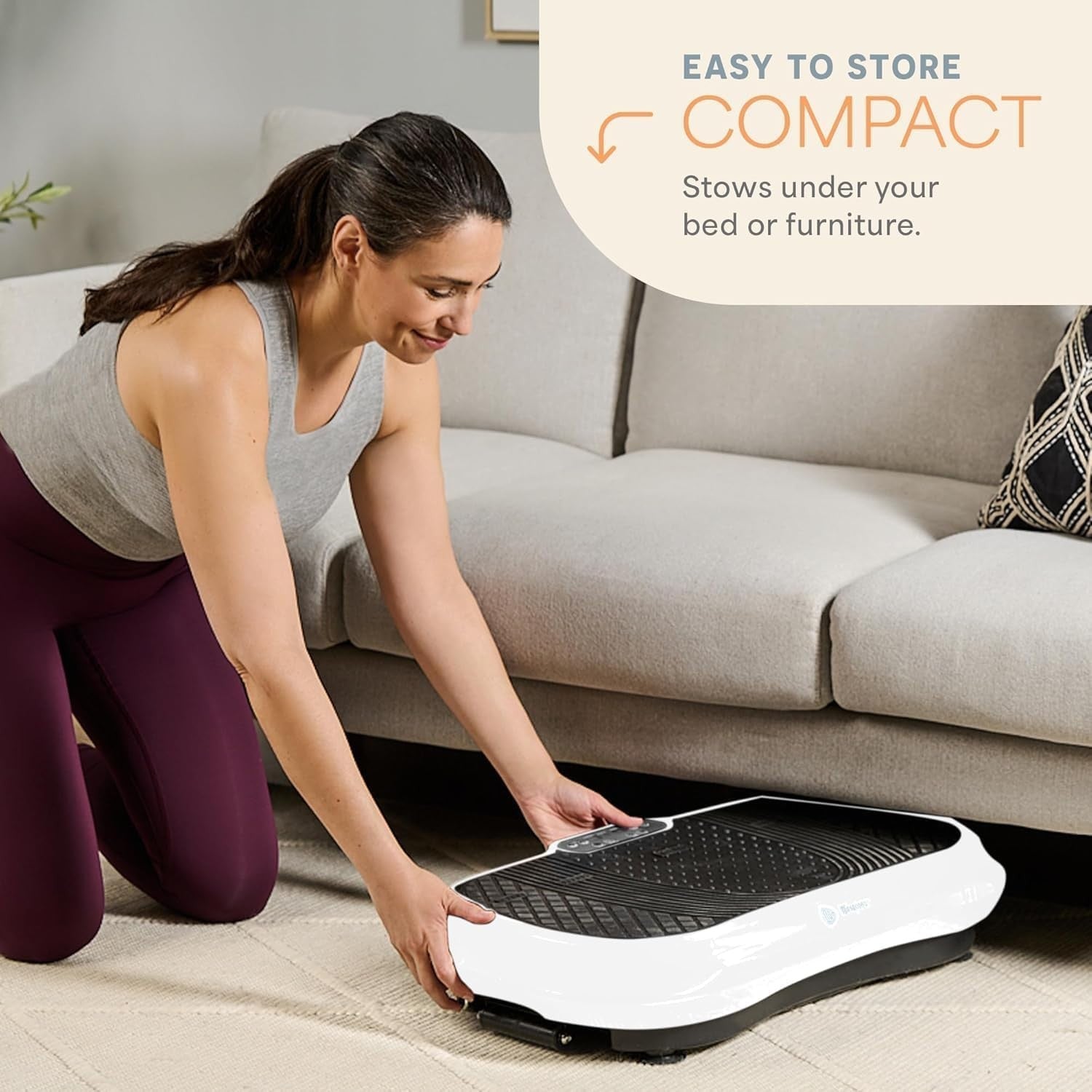 Vibration Plate Exercise Machine 99 Speeds Full Body Workout Home Platform