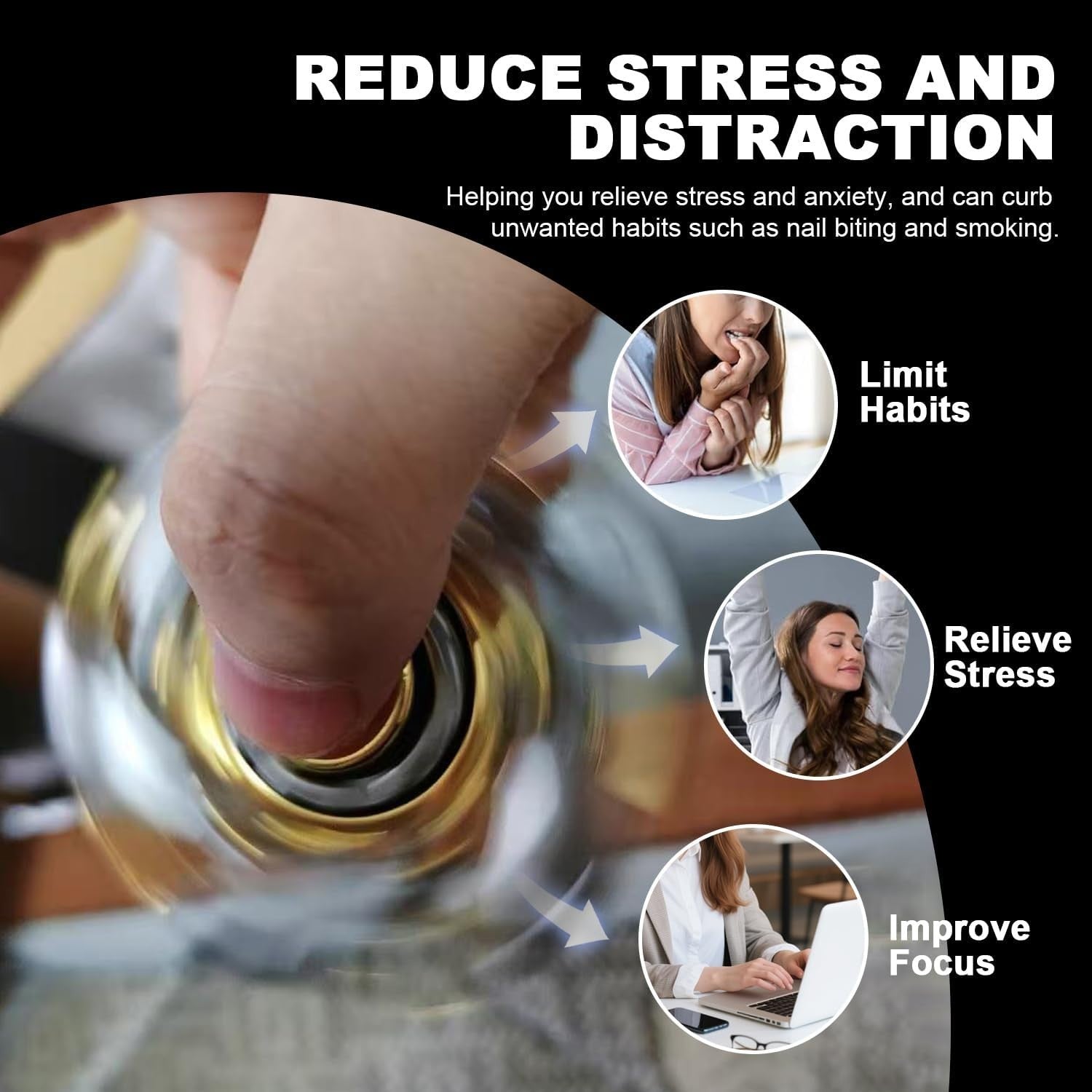 Dual Color Mecha Fidget Spinner Metal Transforming Stress Relief