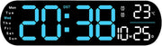 Large LED Digital Alarm Clock Vibrating Flash Alert Heavy Sleepers Blue