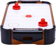 Portable Wooden Tabletop Air Hockey Game 2 Player Family Fun