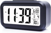 Kids Digital Alarm Clock Temperature Display Loud Snooze 12/24H Battery