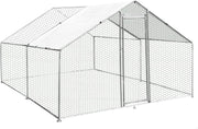 Walk In Chicken Run 4x3x2m Galvanised Steel Coop Pen