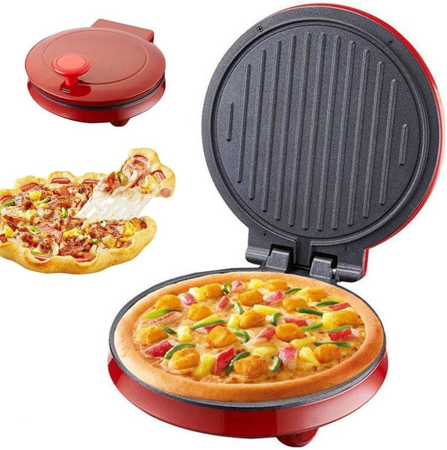 Mini Pizza Oven 1000W | 23cm Nonstick Dual Heat Fast Cooker for 2-3 People