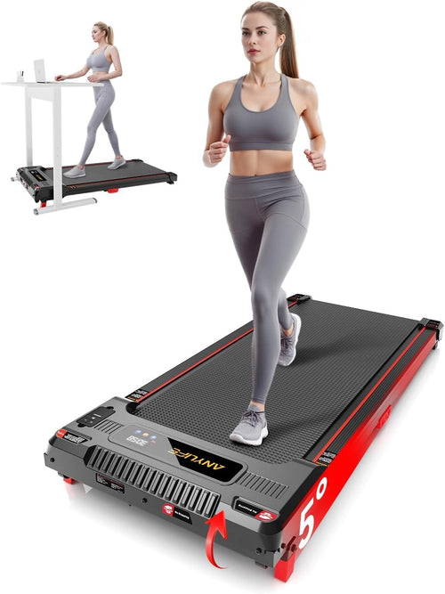 Under Desk Treadmill 2.5HP Quiet Compact Walking Pad Home Gym
