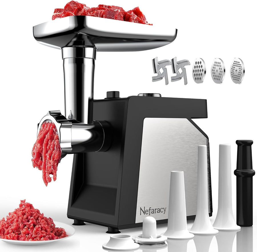 2600W Electric Meat Grinder Sausage Maker Food Mincer 3 Grinding Plates