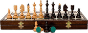 48cm Luxury Wooden Chess Set – Handcrafted Burned Board & Clear Readable Pieces