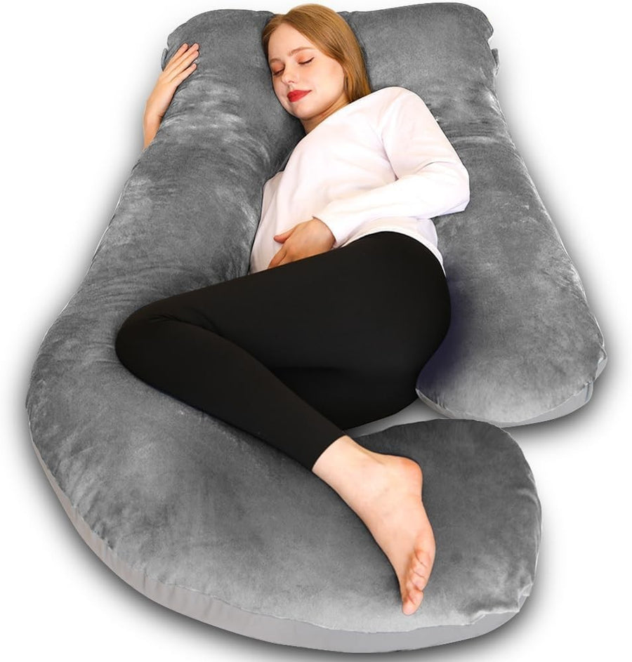 Pregnancy Pillow U Shaped Full Body Maternity Support Pillow 55in Washable