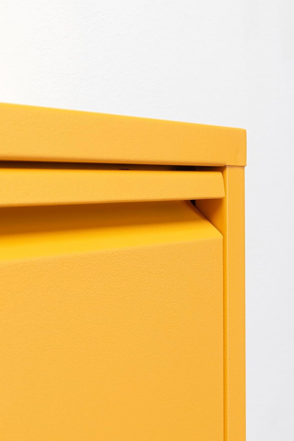 Space-Saving 3-Tier Flip Shoe Cabinet, Slim Metal Rack for 6 Pairs, Yellow