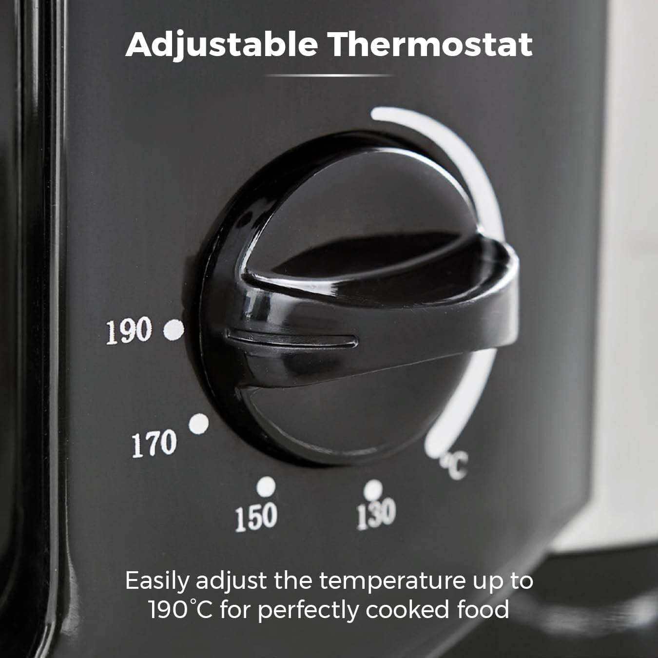 2L Deep Fat Fryer 1500W Adjustable Thermostat Large Viewing Window