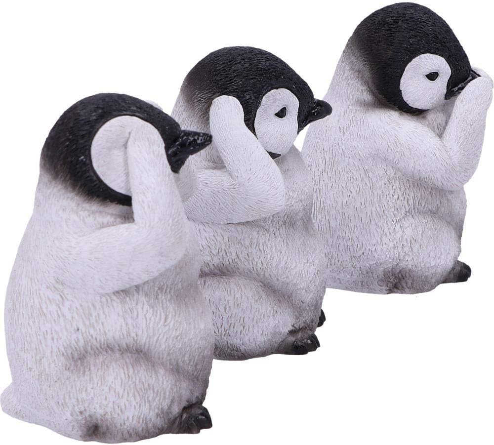 See No Hear No Speak No Evil Penguin Figurines Set Cute Resin Home Decor Gift
