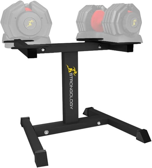 Heavy Duty Adjustable Dumbbell Stand Steel Weights Rack Space Saver Home Gym