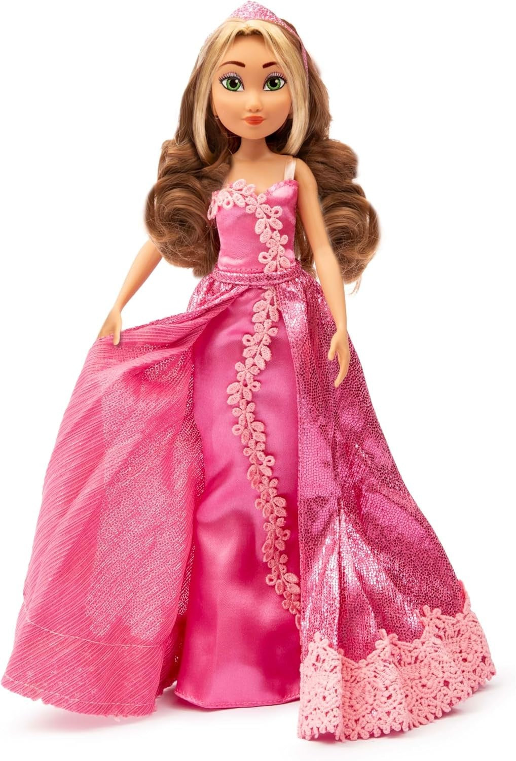Fairy Princess Doll Pink Ball Gown Tiara Articulated Collectible