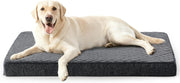 XXL Orthopedic Dog Crate Bed 119x74cm Memory Foam Washable
