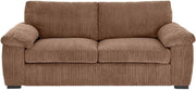 3 Seater Jumbo Cord Sofa Beige – Soft Cushions, Deep Seats, Relax Ready