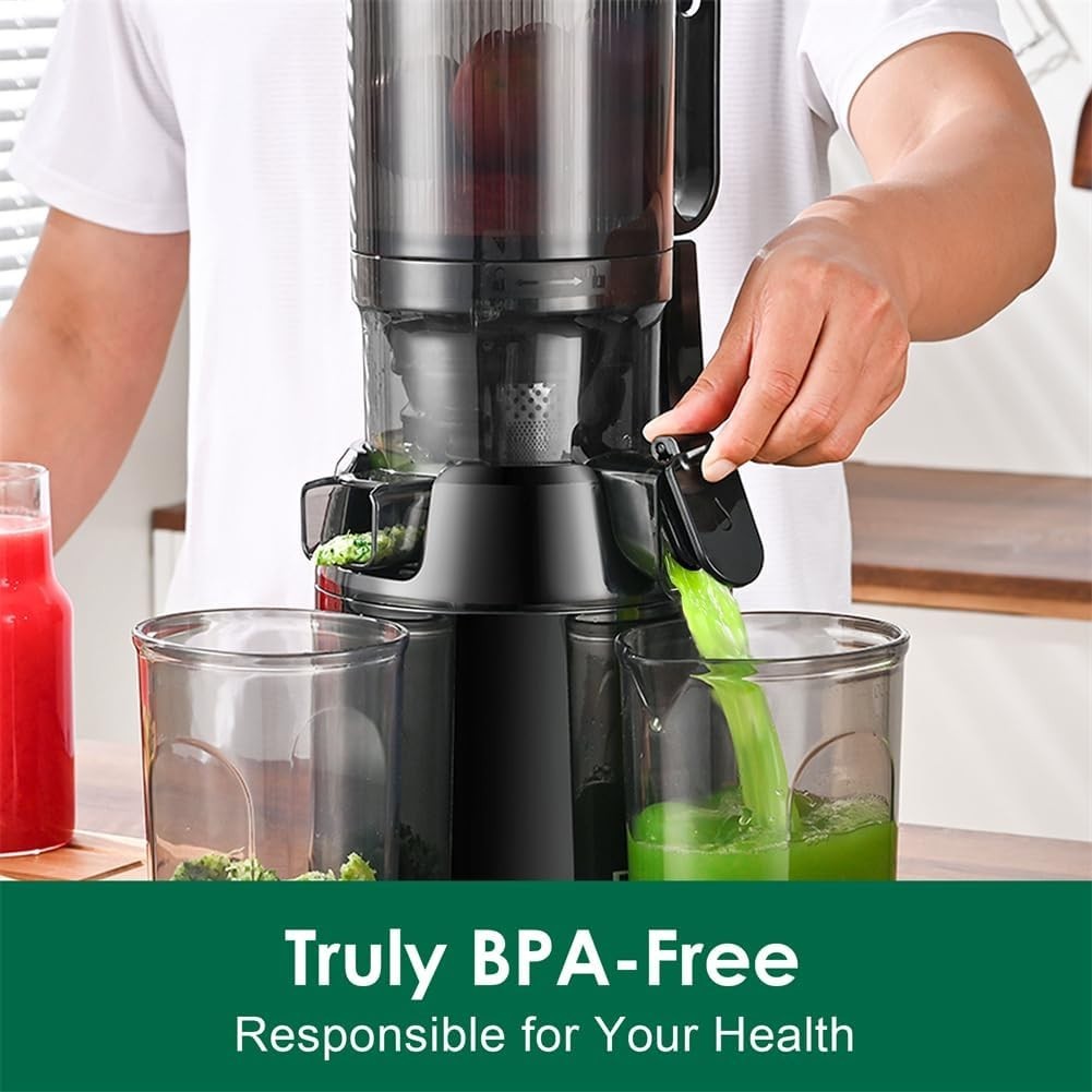 Cold Press Juicer 135mm Wide Chute 250W Slow Masticating BPA Free