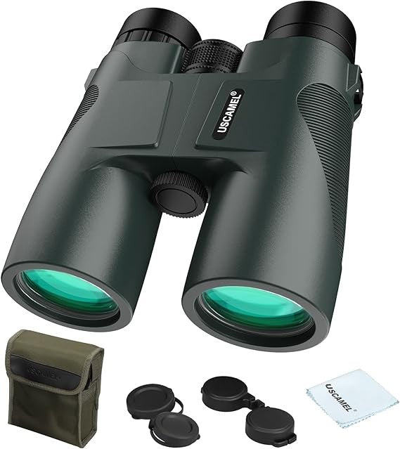 10x42 Waterproof HD Binoculars with Wide View & FMC Lens for Travel & Bird Watch