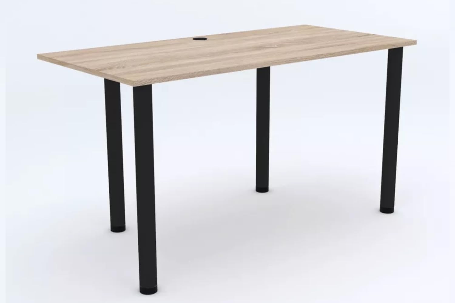 Modern Adjustable Real Wood Desk w/Metal Legs 120x60cm