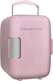 Portable 4L Mini Cooler & Warmer Retro Style for Office Bedroom Car Pink