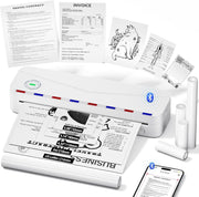 White A4 Portable Thermal Printer 300DPI Wireless Bluetooth