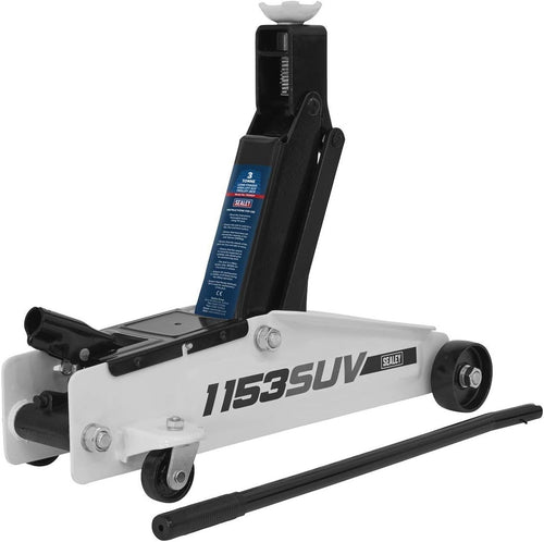 3 Ton Long Reach High Lift Trolley Jack SUV 4x4 Heavy Duty Car Jack 192–533mm