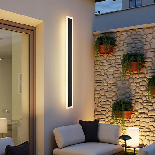 Modern Waterproof LED Wall Light Outdoor Indoor 3000K Warm White 150cm