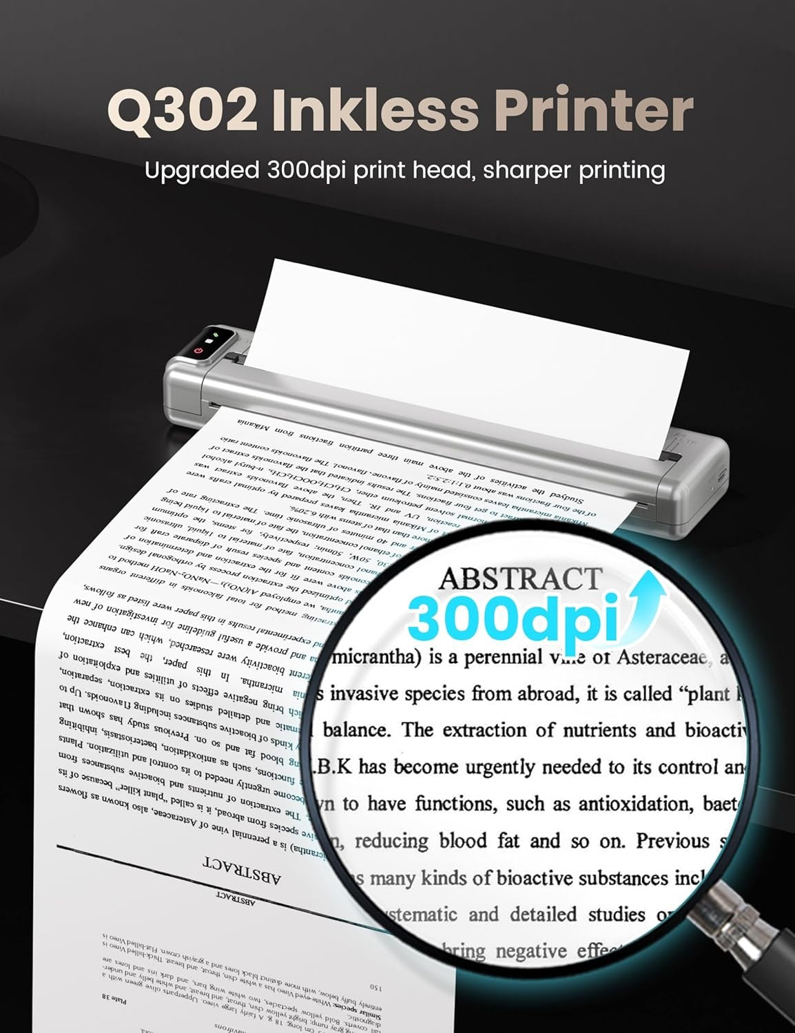 Portable Thermal Printer A4 – Wireless Bluetooth Wi-Fi USB Print