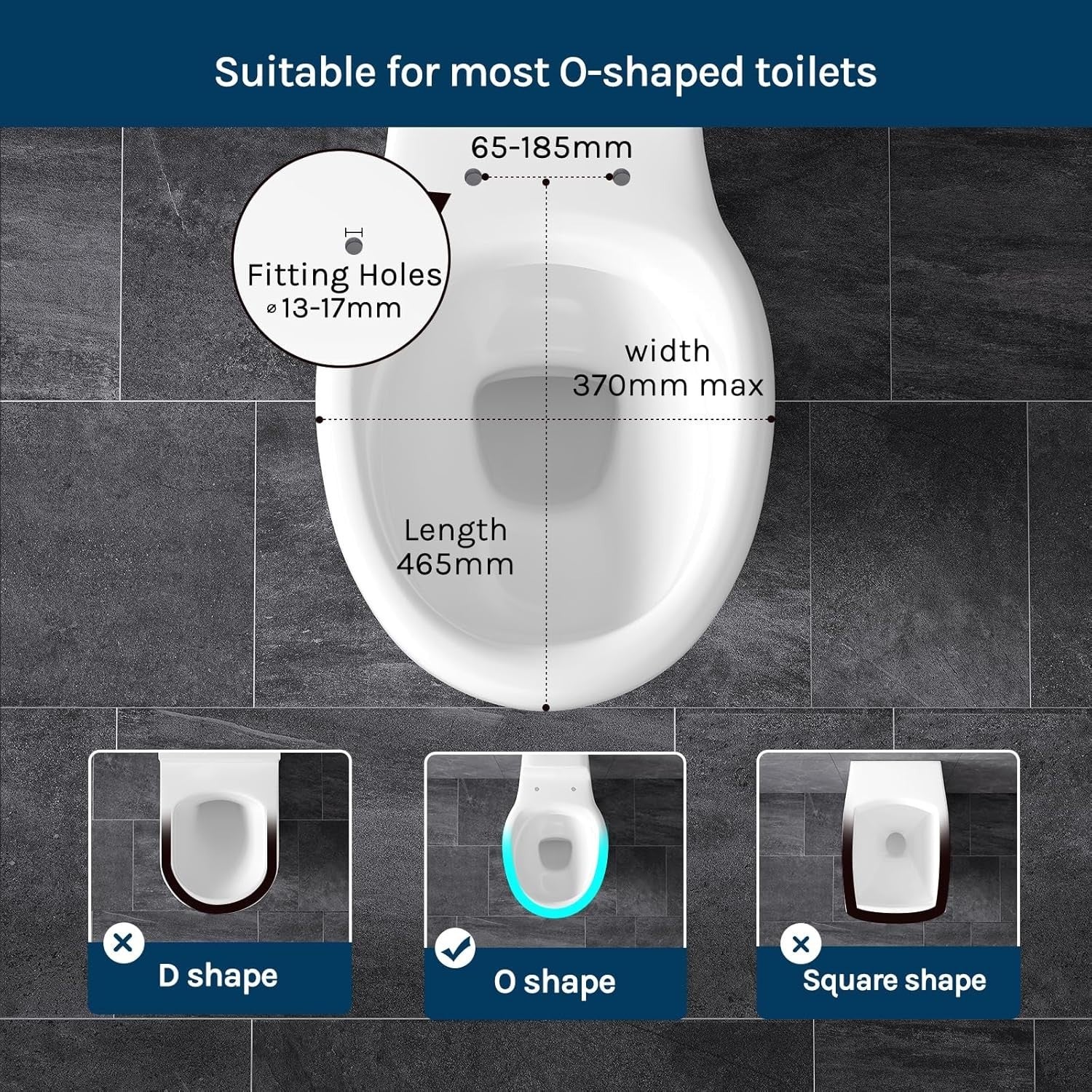 Family Toilet Seat Soft Close O-Shape Quick Release Integrated Child Seat