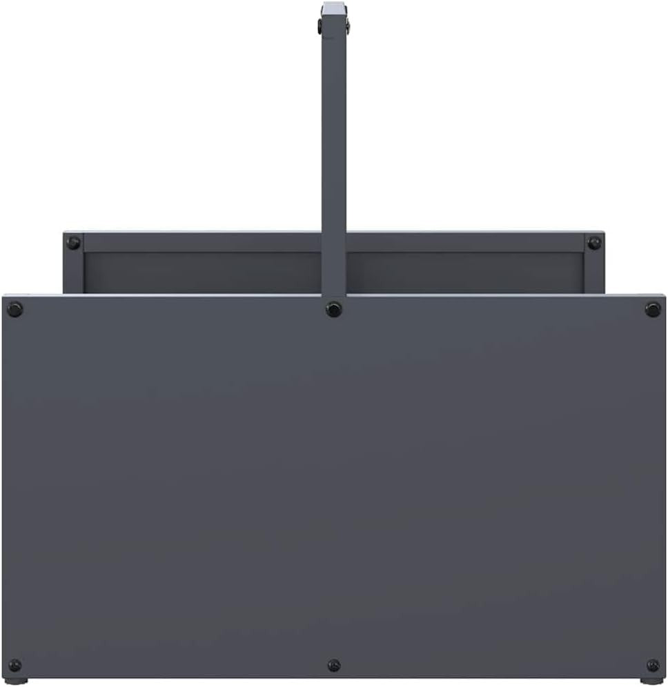Sturdy Metal Firewood Log Rack 40x40x40 cm Outdoor Indoor Storage Shelf