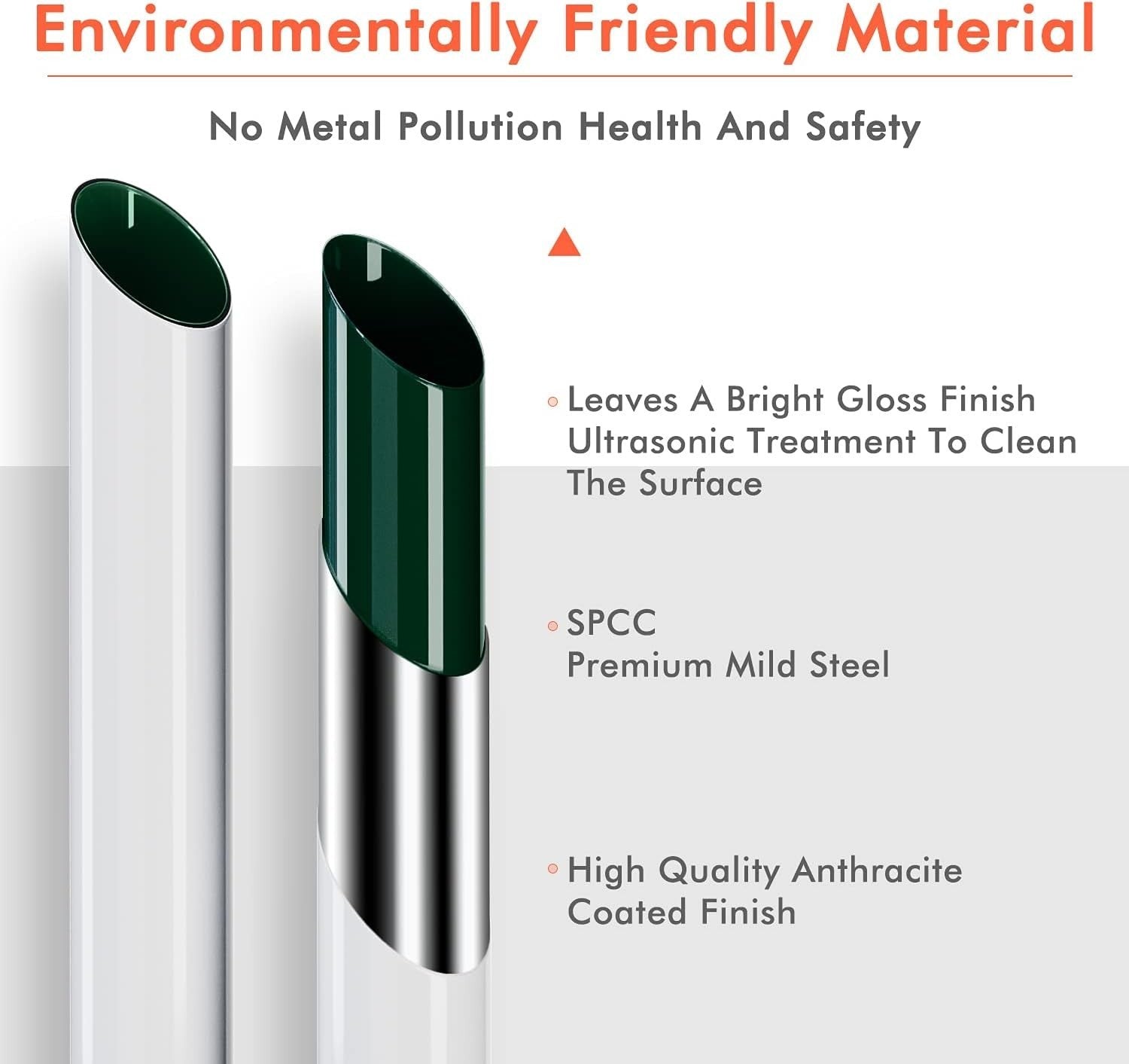 1800x480mm White Vertical Double Oval Panel Designer Radiator Heater