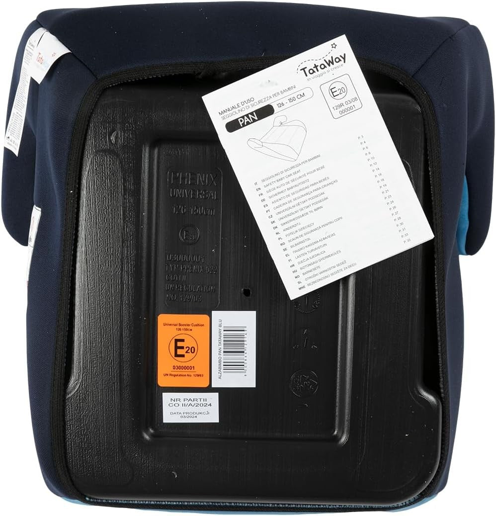 i-Size R129 Child Booster Seat 126–150cm Design Lightweight Blue