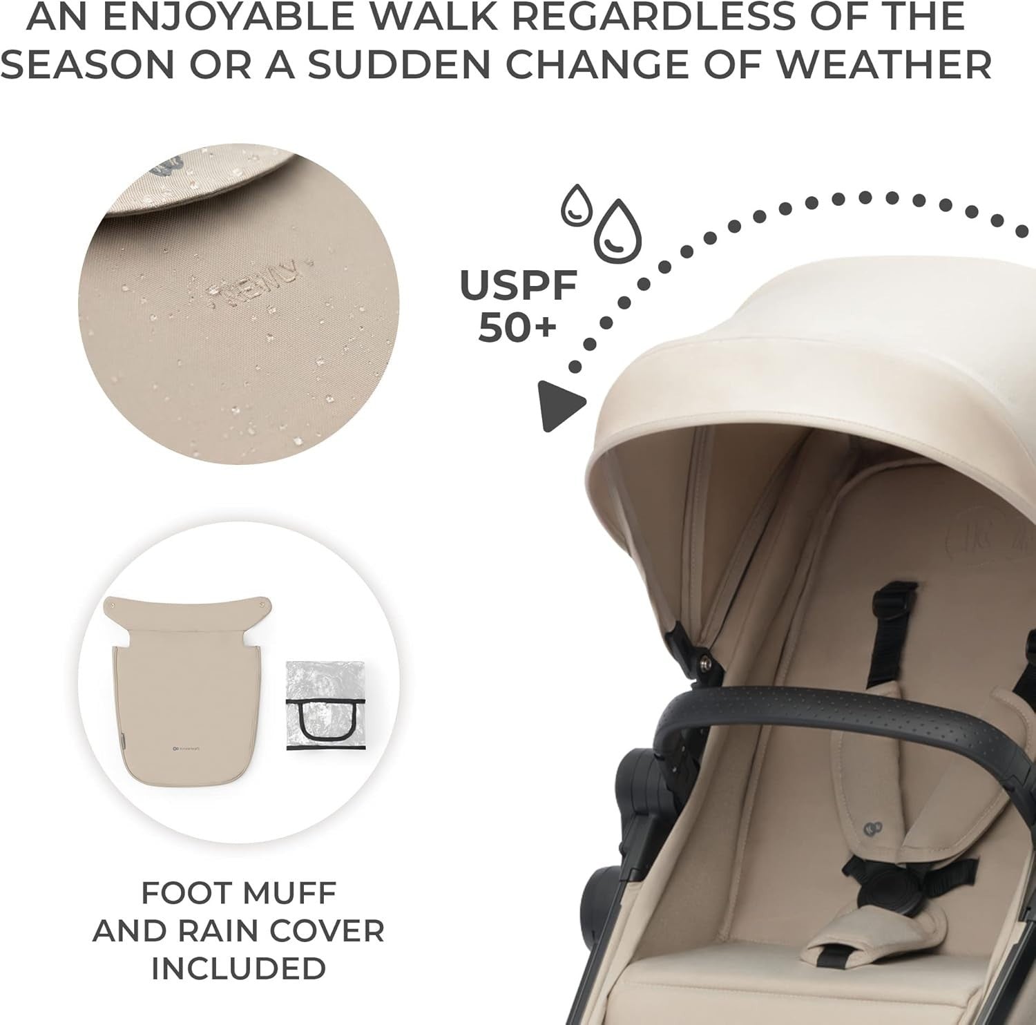 4 in 1 Baby Travel System 22kg, Foldable Pram, Car Seat Included