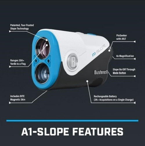 Golf Laser Rangefinder Slope Pinseeker JOLT USB-C Rechargeable 6X Compact