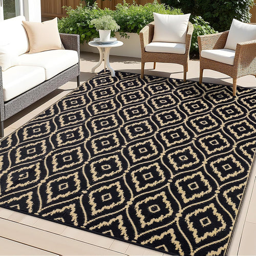 Large Waterproof Outdoor Rug 180x270cm Reversible UV Patio Garden Camping Mat