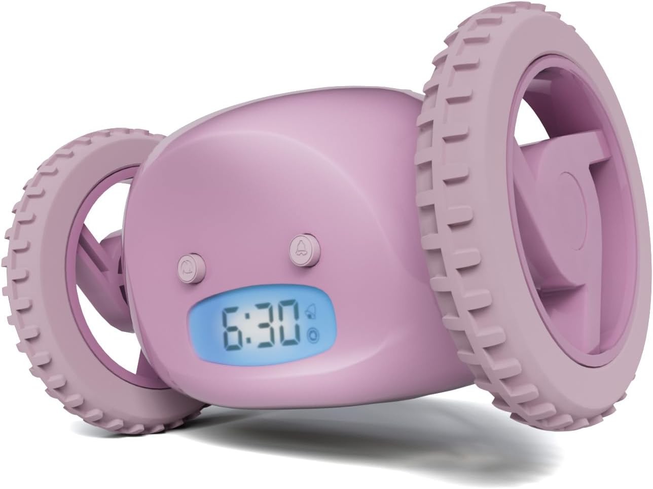 Runaway Alarm Clock on Wheels Extra Loud Heavy Sleeper Rolling Jumping