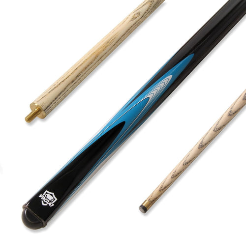 57in Snooker Pool Cue 2pc Centre Joint 9.5mm Tip Budget Cue 17-18oz