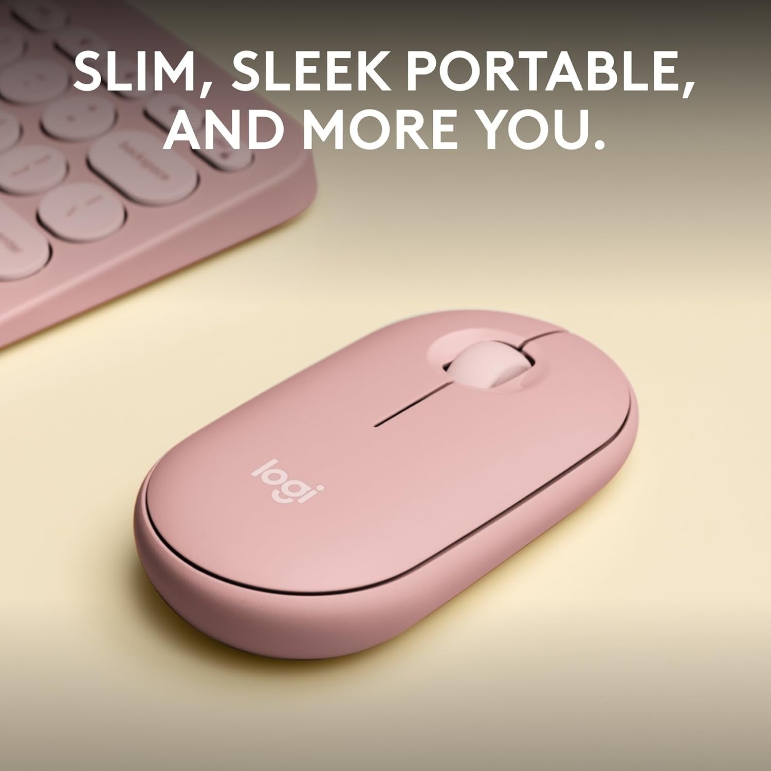 Rose Gold Bluetooth Wireless Mouse Silent Click Ultra Slim Portable Office