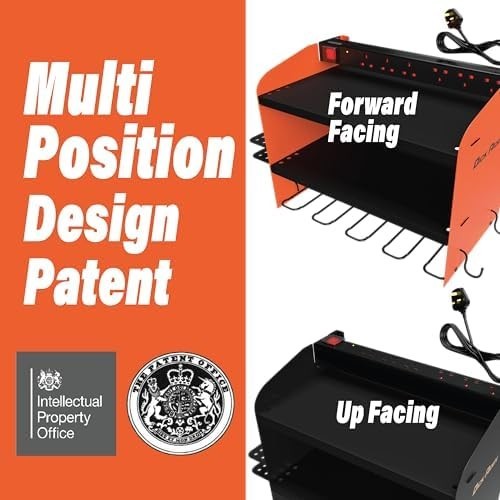 Heavy Duty Wall Mounted Power Tool Organizer Rack with 6-Slot Charging Station