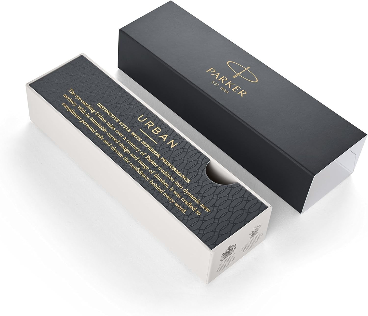 Luxury Rollerball Pen Muted Black Golden Trim Fine Point Smooth Ink Gift