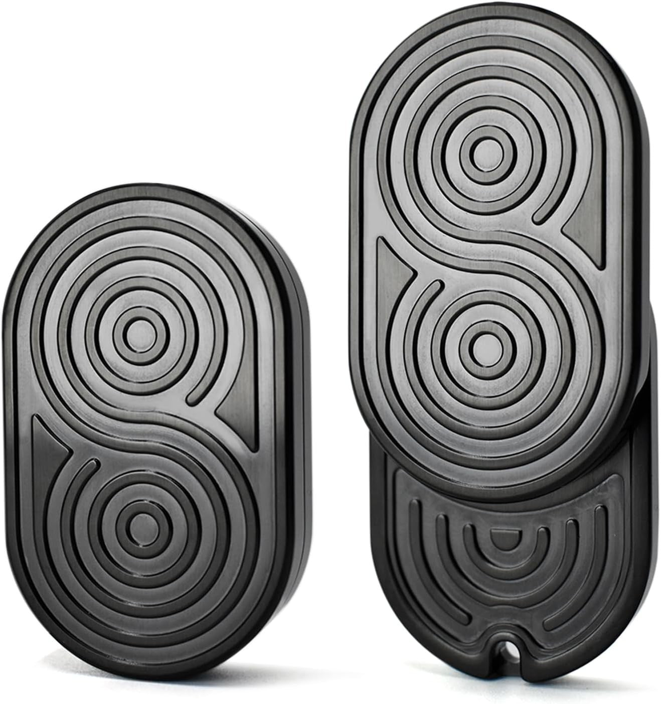 Black Stainless Steel Fidget Slider Ratchet Clicker EDC Stress Toy