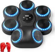 Music Boxing Machine LED Punch Trainer Bluetooth Wall Mounted Gloves Pad