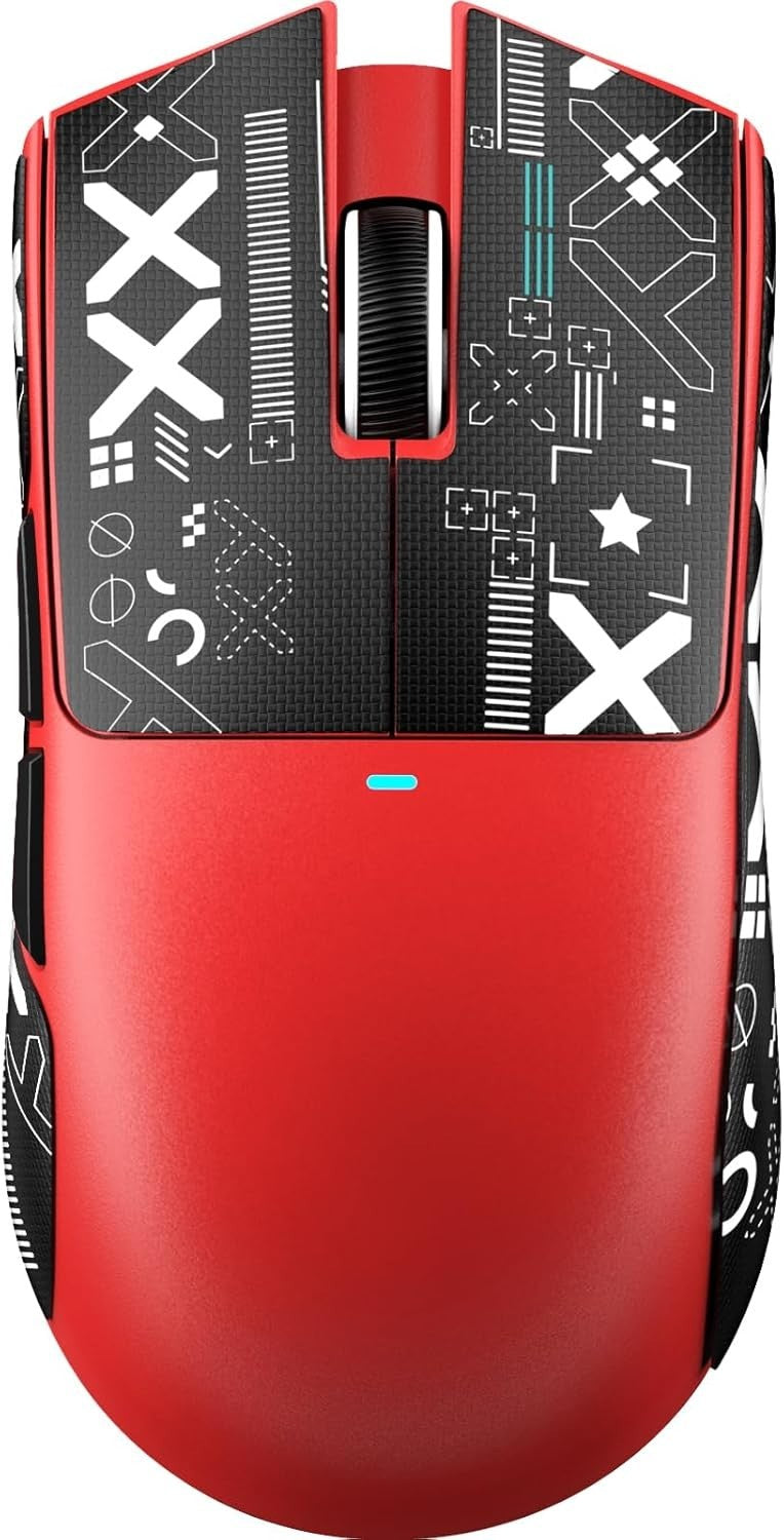 Wireless Gaming Mouse 22000 DPI 65H BT 2.4G USB Red Grip