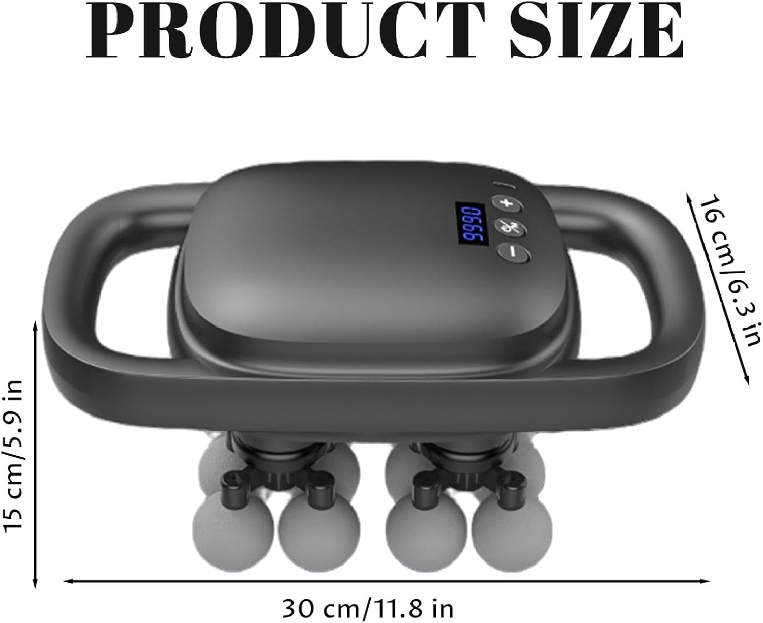 16 Head Massage Gun Deep Tissue Percussion Muscle Pain Relief 99 Level LED