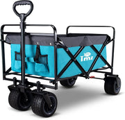 Collapsible Garden Wagon Cart 265lb Capacity All-Terrain Folding Utility Trolley