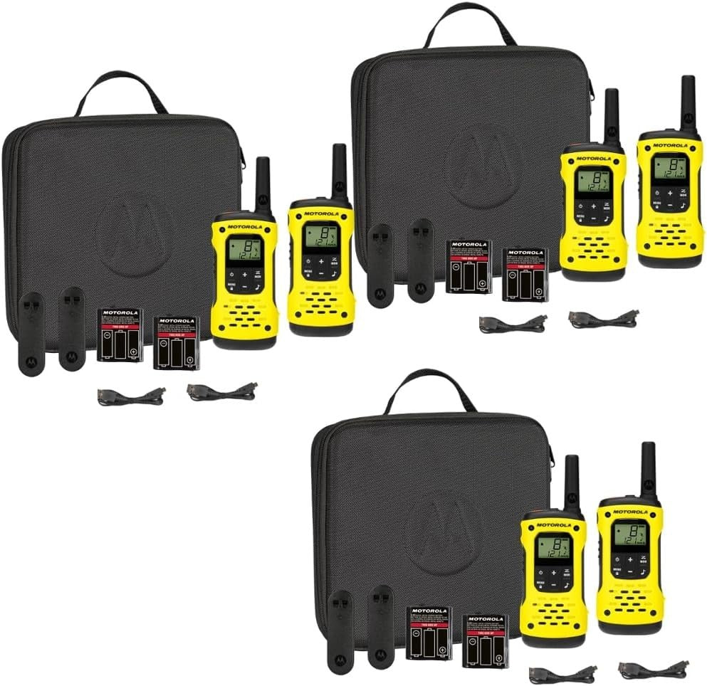 Waterproof Walkie Talkies 6 Pack IP67 PMR446 USB Multi Dock Charger
