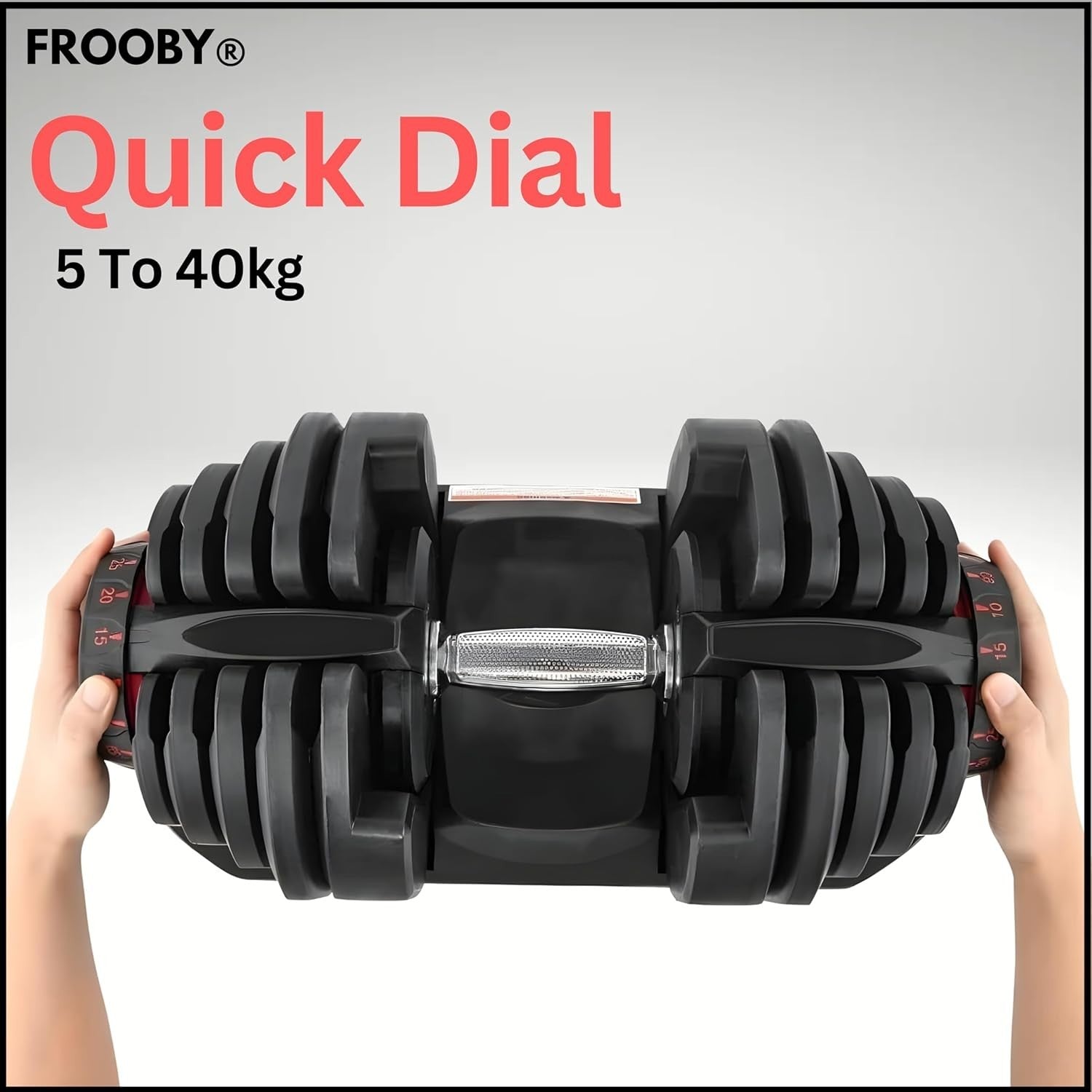 5–40KG Adjustable Dumbbell 17-in-1 Quick Dial Weight Home Gym Strength