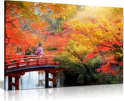 Japanese Autumn Leaves Canvas Wall Art Scenic Landscape Living Room Decor