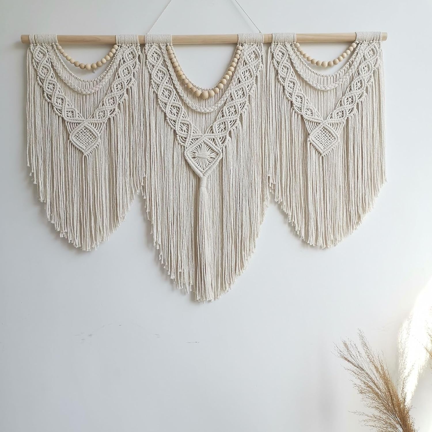Large Boho Macrame Wall decoration 110x82cm Bedroom & Balcony