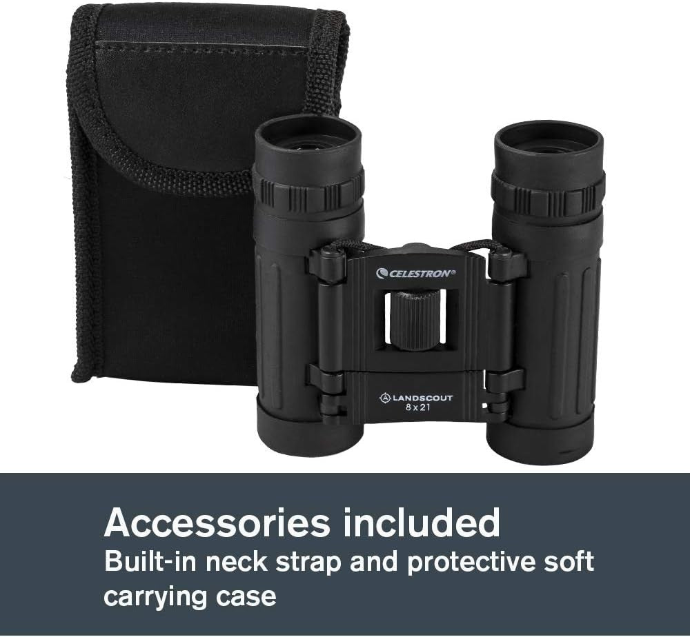 8x21 Compact Binoculars Waterproof K9 Optics Lightweight Pocket Travel Use