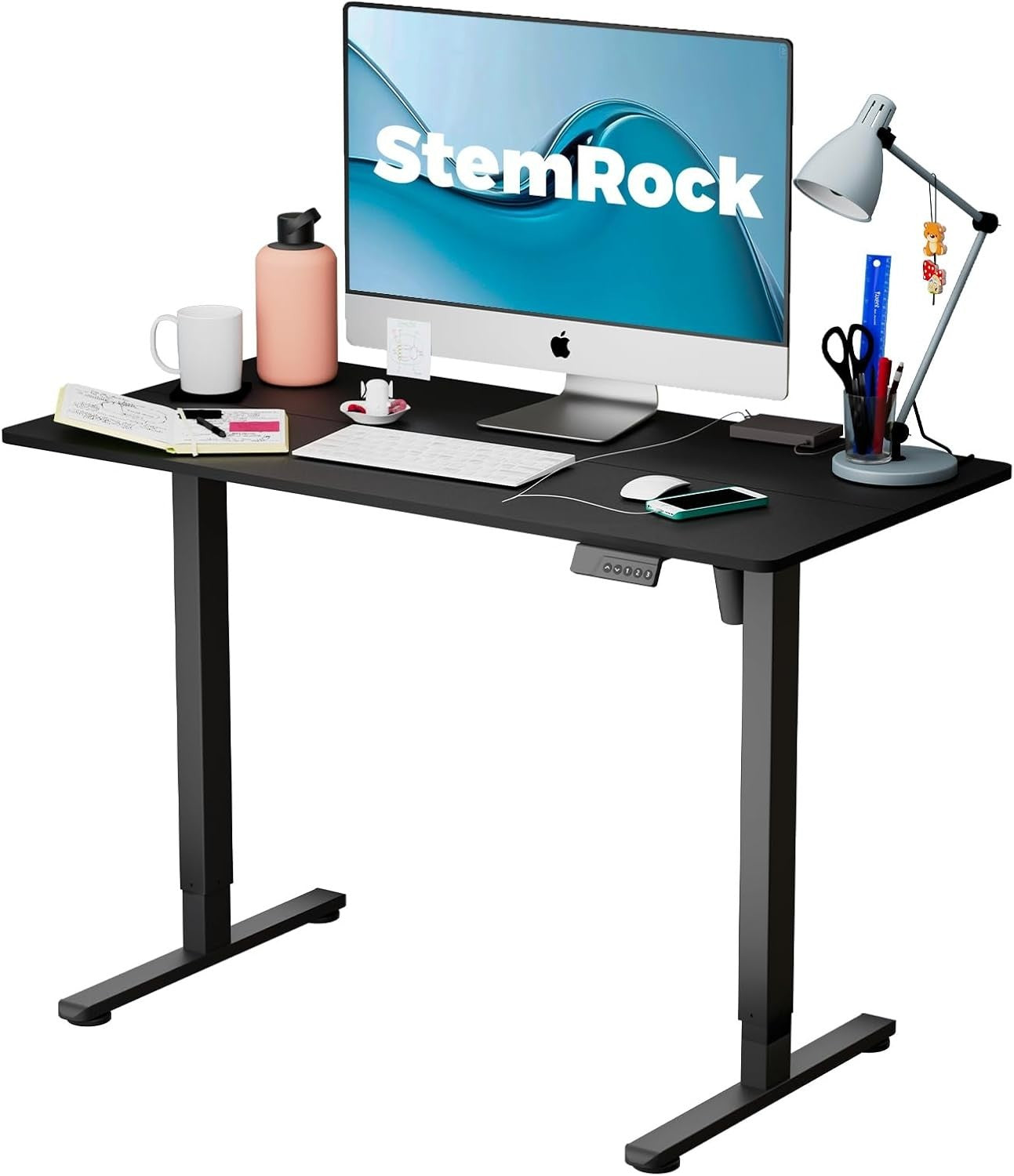 Electric Adjustable Standing Desk 120x60cm Smart Sit Stand Office Table